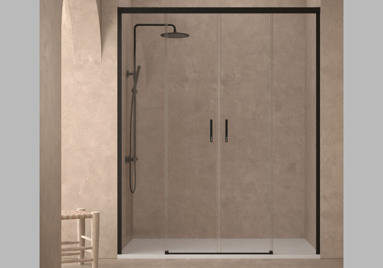 Frontal de Duche Q Line | (2+2) Entre paredes | QUADRA